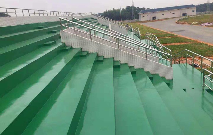 咸寧民兵訓(xùn)練基地聚氨酯超耐磨地坪漆和環(huán)氧樹脂防靜電地坪漆涂裝工程