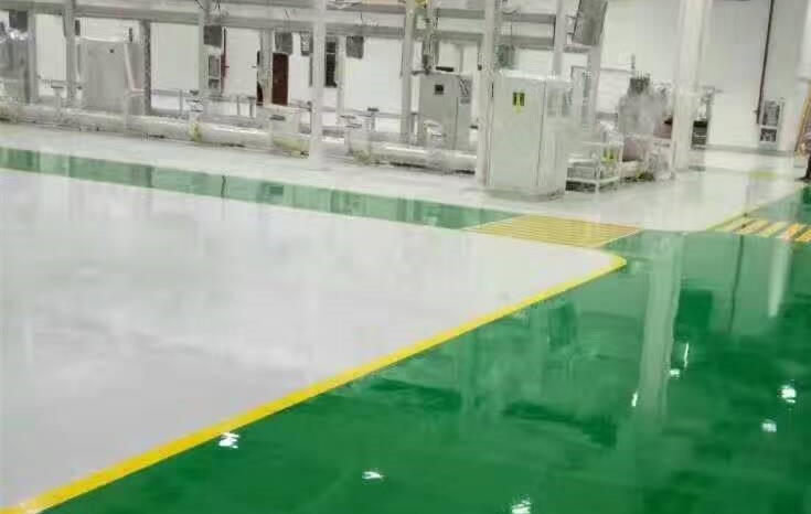 漢騰汽車廠 環(huán)氧砂漿型地坪工程