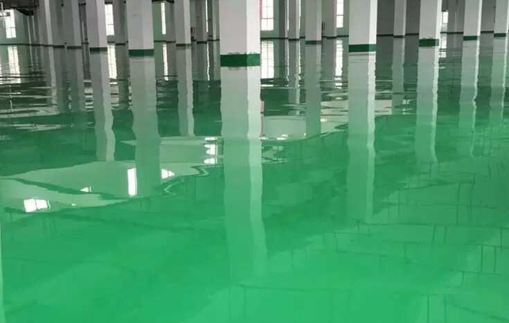 貴州紅花崗環(huán)氧自流平型防靜電地坪工程