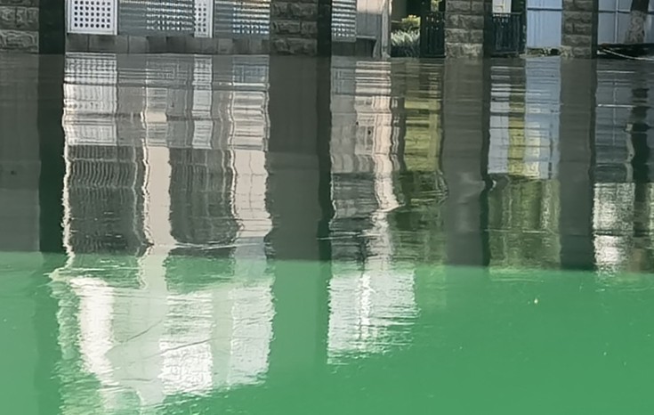武漢市漢陽一中環(huán)氧樹脂砂漿型地坪工程
